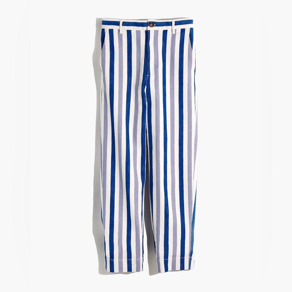 Madewell Tapered Pants Samantha Stripe Saratoga Size 23